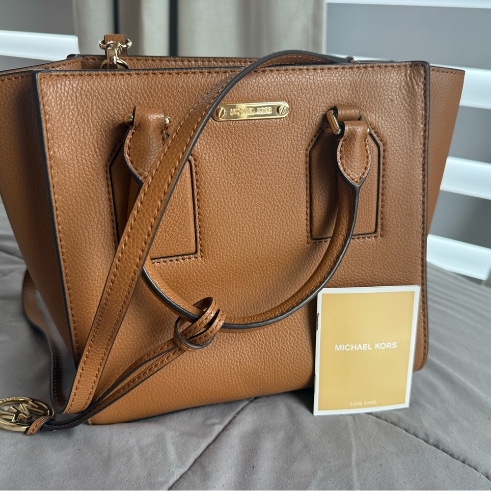 Michael Kors Brown Leather Satchel